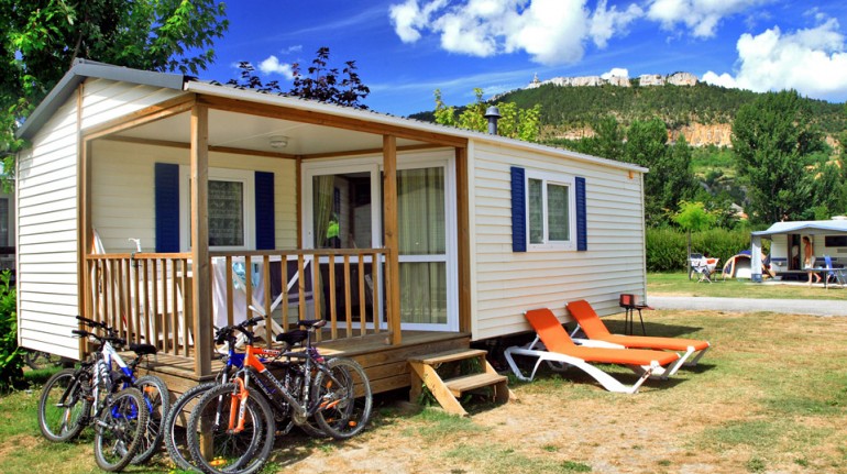 Mobil-home au camping Gorges du Tarn